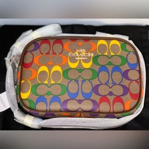 Coach Jamie Camera Bag In Rainbow Signature Canvas